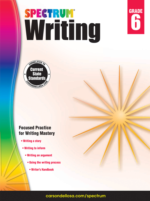 Title details for Spectrum Writing, Grade 6 by Spectrum - Available
